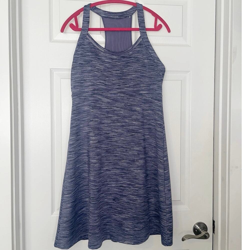 MPG Mondetta Sporty Tank Dress Shades of Purple Padded Tank A-Frame Size Large